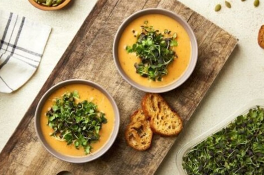 Butternut Squash + Greens Soup