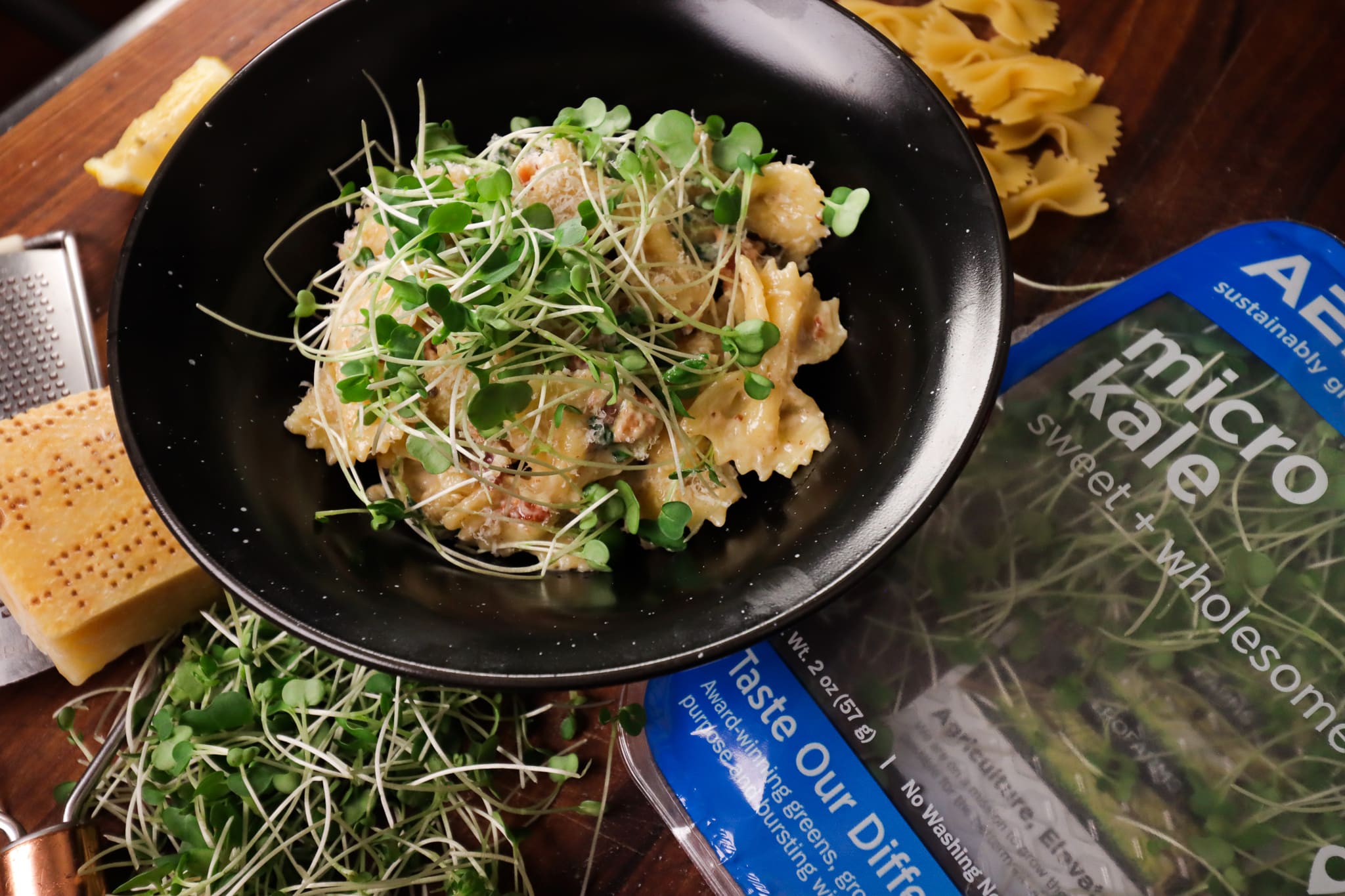 Creamy Bacon Farfalle Pasta