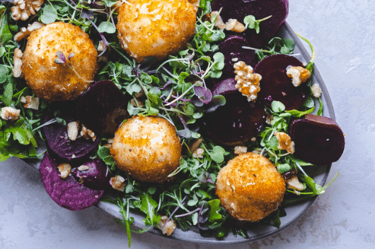Fried Goat Cheese Salad