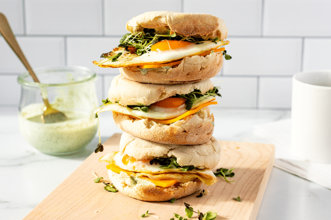 English Muffin Breakfast Sandwich