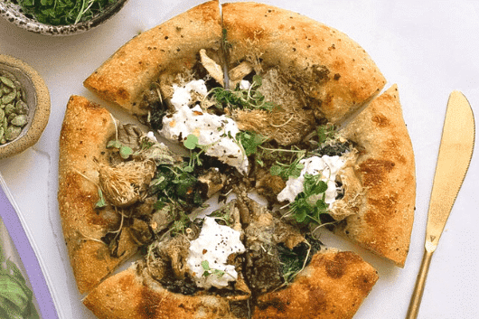 Mushroom Burrata Flatbread